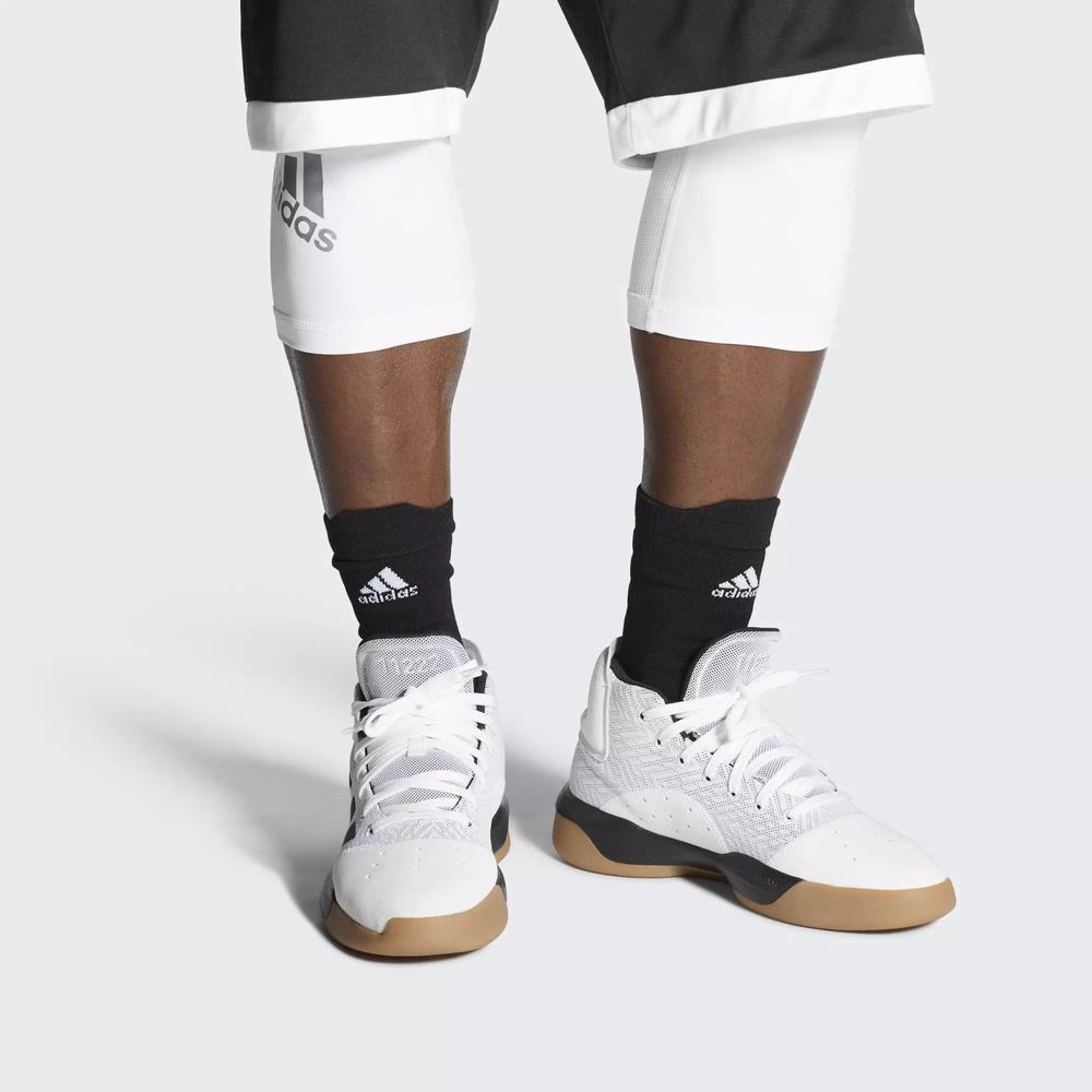 Adidas Pro Adversary 2019 Tenis De Basketball Blancos Para Hombre (MX-69202)